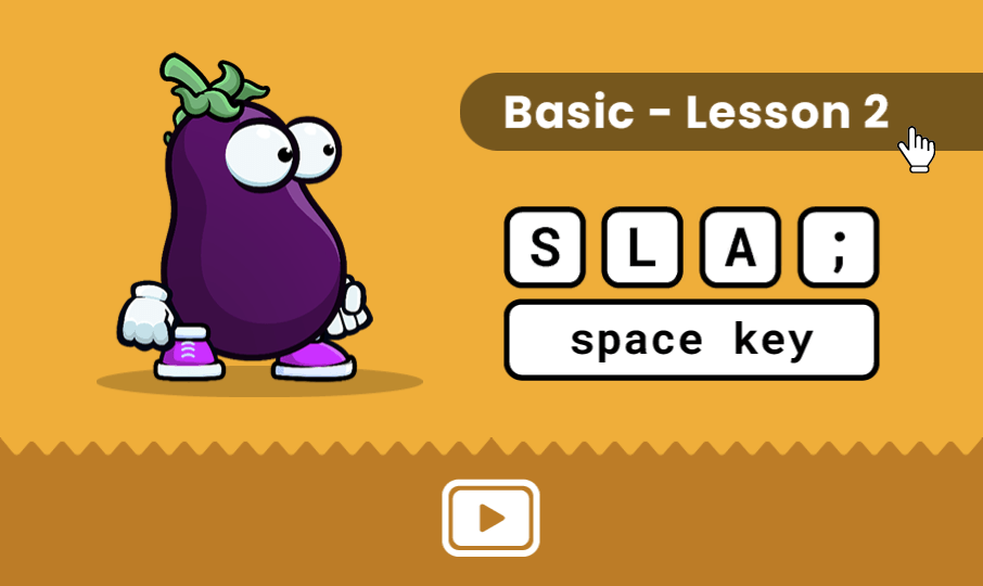 SLA; Keys - Lesson 2 - Typing Practice