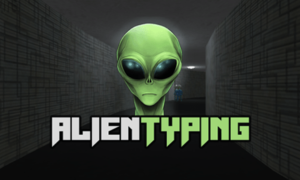 Free Alien Typing Game for kids and adults