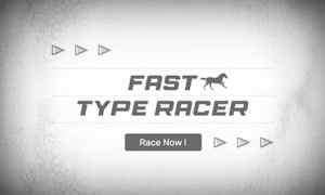 Free Fast Type Racer Typing Game for kids and adults