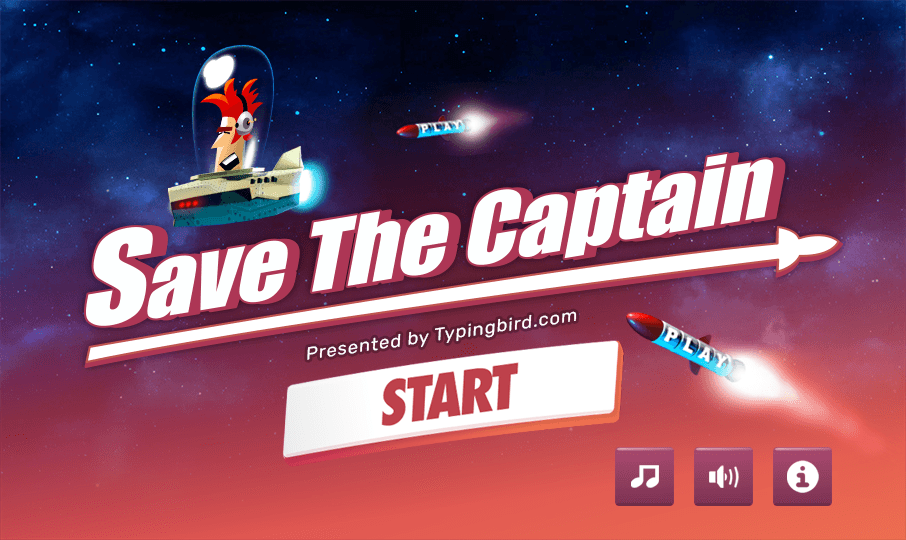 Galaxy typing games for kids and homeschool students