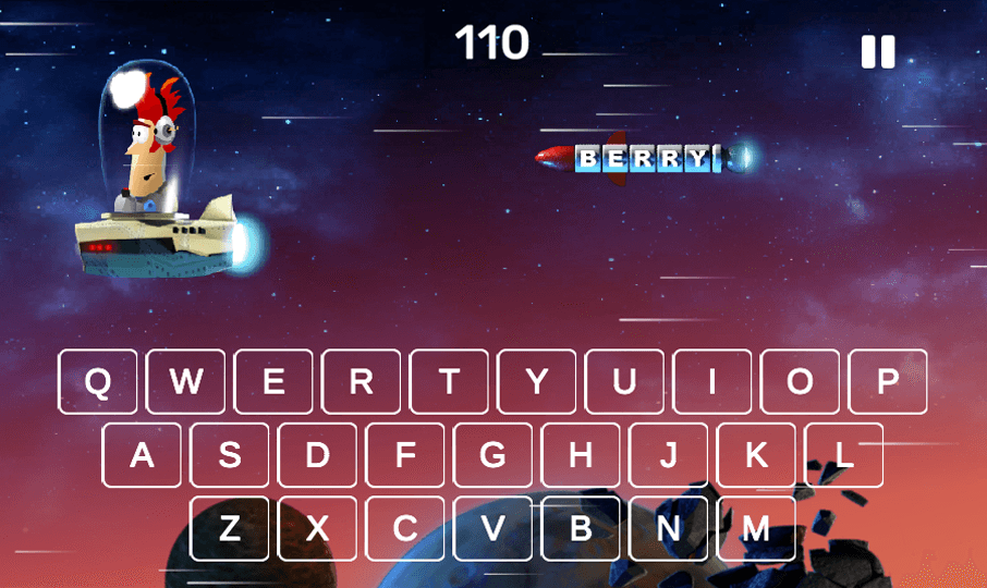 Shooting typing games for homeschool students