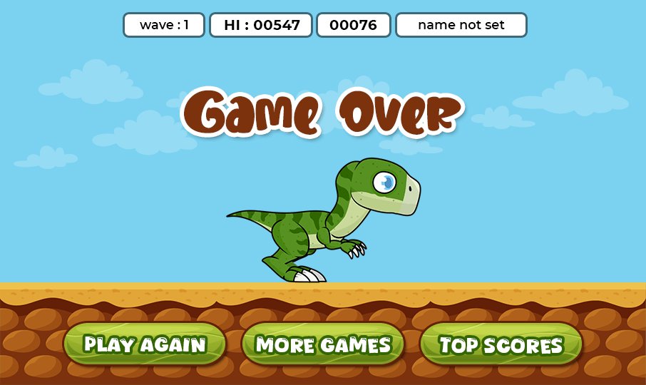 Funny Dinosaur Trex typing game online
