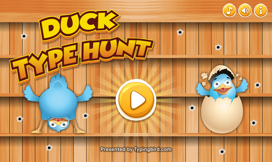 Cool Typing games - Duck Type hunt