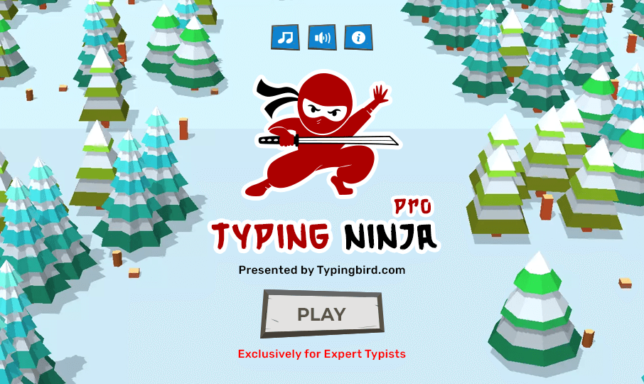 Typing game for Adult students