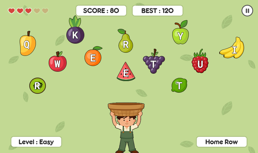 Play typing games for children
