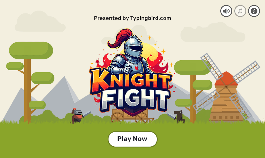 Fighting Typing games for kids